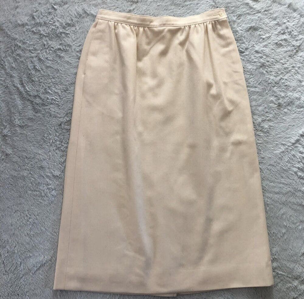 Pendleton Vintage Women’s Virgin Wool Yellow Pencil Skirt Size 10 Lined